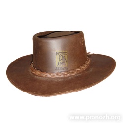 Шляпа кожаная ковбойская размер M
