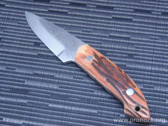 Нож  Maruyoshi Hunting MA-9 , Shirogami San-Mai, wrapped with Black Tsuka-Maki 
