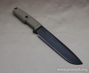 Фиксированный нож EXTREMA RATIO TFDE 19 Black Blade, Desert Sand Handle, Green-Camo Sheath