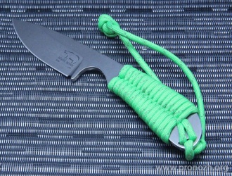   White River  Backpacker Stonewash  Blade, Reflective Neon Green Paracord
