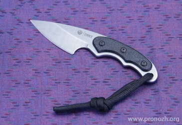   Ruger Knives Carbine, Stonewashed  Blade, Black GRN Handle
