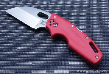 Складной нож Cold Steel Tuff Lite, Plain Edge,  Red  Grivory Handles