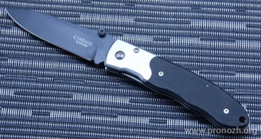   Camillus Drop Point Folder, G-10 Handle with Stainless Steel Bolsters