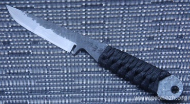 Фиксированный нож  Maruyoshi Hunting YA-3, by Saji Takeshi, Aogami San-Mai, wrapped with Black Tsuka-Maki