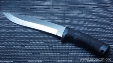 Фиксированный нож Katz  Black Kat, Satin Finish, Kraton Handle, Cordura Sheath