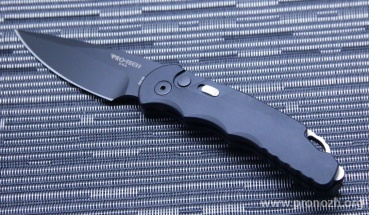 Складной автоматический нож Pro-Tech TR-5 Auto, DLC-Coated Blade, Black Aluminum Handle