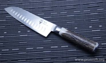 Универсальный кухонный нож Muela SANTOKU-18DAM, Stag Handle