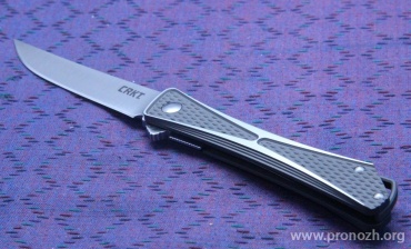   CRKT Crossbones (IKBS Flipper),  Satin Finish Blade, Two-Tone Aluminum Handles