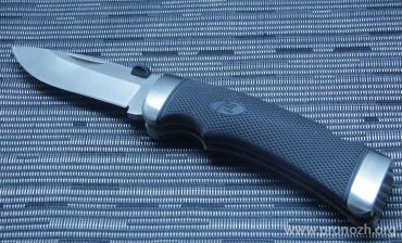 Складной нож  Katz Cheetah Drop Point, Kraton Handle, Leather Sheath