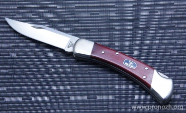 Складной нож Buck Folding Hunter, Chairman Series, Satin Finish 420HC Steel, Cherry Dymondwood Handle 
