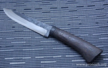   Maruyoshi Hand Crafted, Shirogami Core Forged with Nickel Damascus, Urushi Black Oak Wood