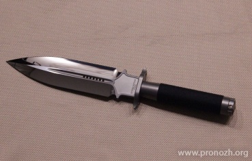Фиксированный нож Microtech Interceptor Double Edge Hollow Handle Survival - 2-Tone Stonewashed / Vapor Blast Blade