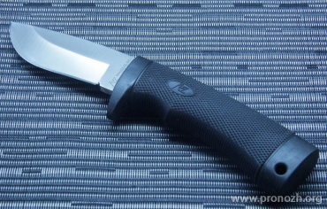 Фиксированный нож Katz  Black Kat, Satin Finish, Kraton Handle, Cordura Sheath