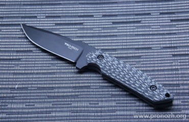   Pro-Tech  Rockeye, Black Cerakote Blade, 52100  Steel, Black / Grey G-10 Handle
