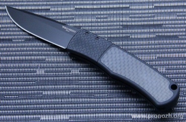 Складной автоматический нож Pro-Tech Magic, Mike "Whiskers" Allen design, DLC-Coated  Blade, Black Aluminum Handle with Carbon Fiber