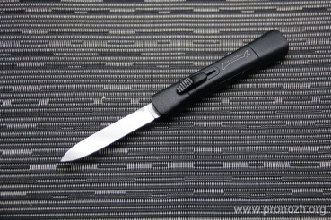 Автоматический складной нож фронтального выброса Fox Concord, Black Aluminium Handle