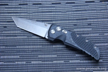   Hogue EX-01 3.5" Tanto, Stone-Tumbled  Blade, Black / Gray G-Mascus G10 Handle
