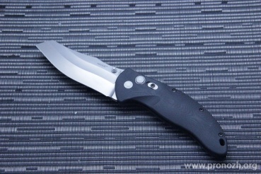  Hogue EX-04 4"  Wharncliffe Manual, Stone-Tumbled Blade, Black G-Mascus  G10 Handle