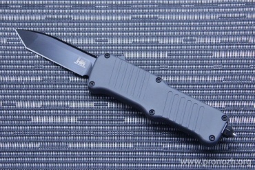 Автоматический складной нож фронтального выброса  Heckler & Koch by Hogue, Mini Incursion OTF Auto Tanto Black  Blade, Matte Grey Aluminum Handle