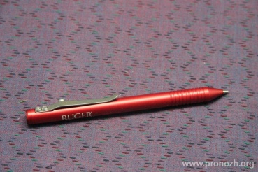 Тактическая ручка Ruger Knives BOLT-ACTION PENCIL Red