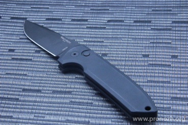 Складной автоматический нож Pro-Tech Rockeye, Black Blade, Black Aluminum Handle