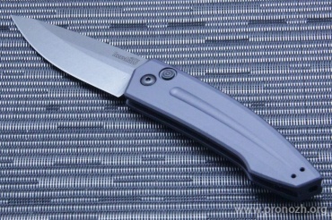 Автоматический складной нож Kershaw Launch 2, Stonewash Blade, Gray Aluminum Handle