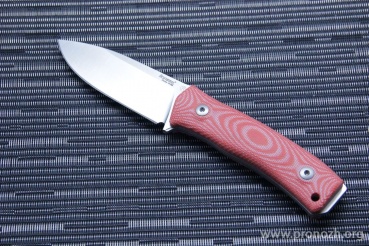 Фиксированный нож Lion Steel M-4, Satin Finish Blade, Orange Micarta Handle