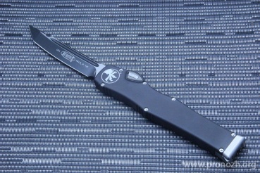 Автоматический складной нож фронтального выброса Microtech Halo VI T/E, Black Standard, Plain Edge