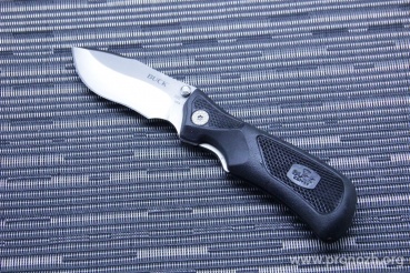 Складной нож Buck Folding ErgoHunter, Satin Finish 420HC Blade, Термопластик GRN with Dynaflex rubber Handle