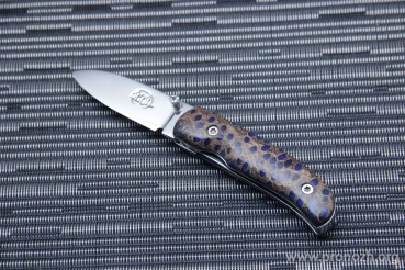    CITADEL  Coubi,  Banksia Wood  with Blue Acrylic Accents Handle