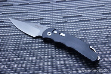 Складной автоматический нож Pro-Tech TR-5 Auto, Satin Finish Blade, Black Aluminum Handle