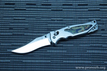 Складной нож SOG Stingray 2.0 (Mino Paper), Satin Finish Blade, VG-10 San Mai Steel