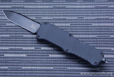 Автоматический складной нож фронтального выброса  Heckler & Koch by Hogue, Mini Incursion OTF Auto Tanto Black  Blade, Black Aluminum Handle